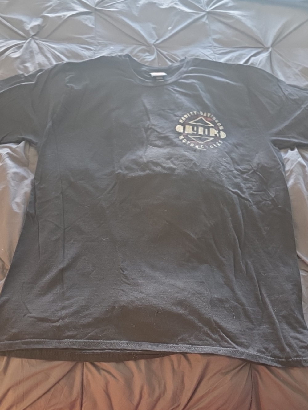 Harley-Davidson Black Short Sleeve Tee with Chest Emblem